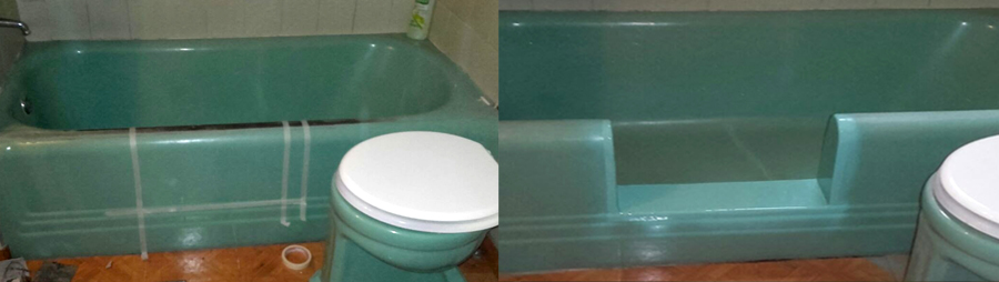 antes y despues bañera segura